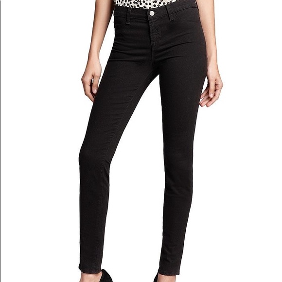 J Brand Luxe Sateen black jeans - Picture 1 of 2
